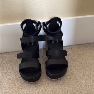 Sorel- Black Women's Sandals